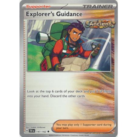 Explorer's Guidance / 147/162 / Reverse Holo & Uncommon / Scarlet ...