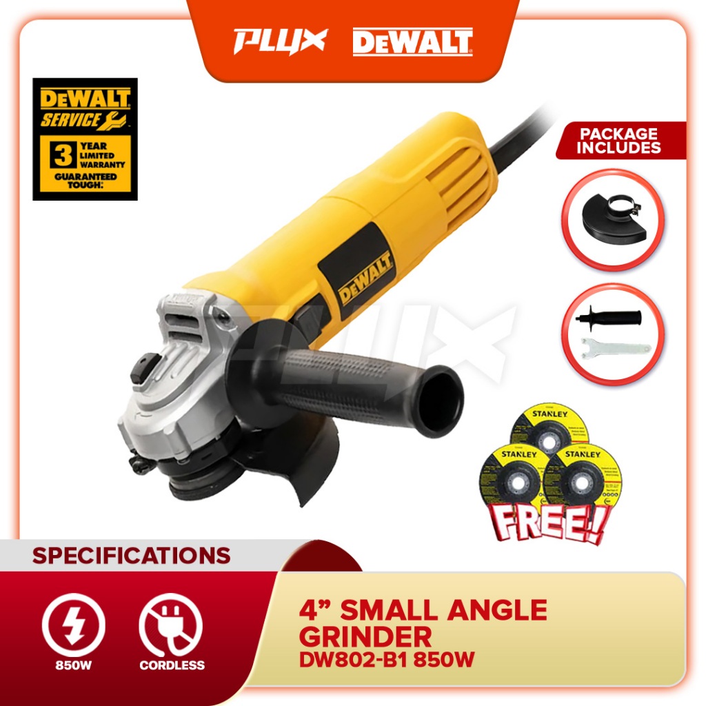 Dewalt 850w 10mm Angle Grinder with slider switch (DW802) | Shopee Malaysia