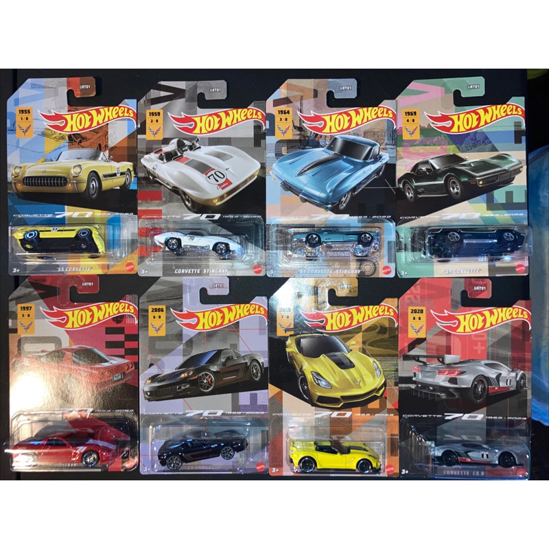 HOT WHEELS CORVETTE GRT01 FULL SET | Shopee Malaysia