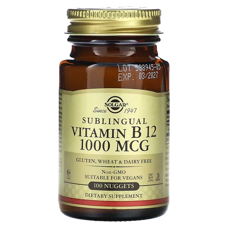 Solgar Sublingual Vitamin B12 1,000 mcg 100 / 250 Nuggets | Shopee Malaysia