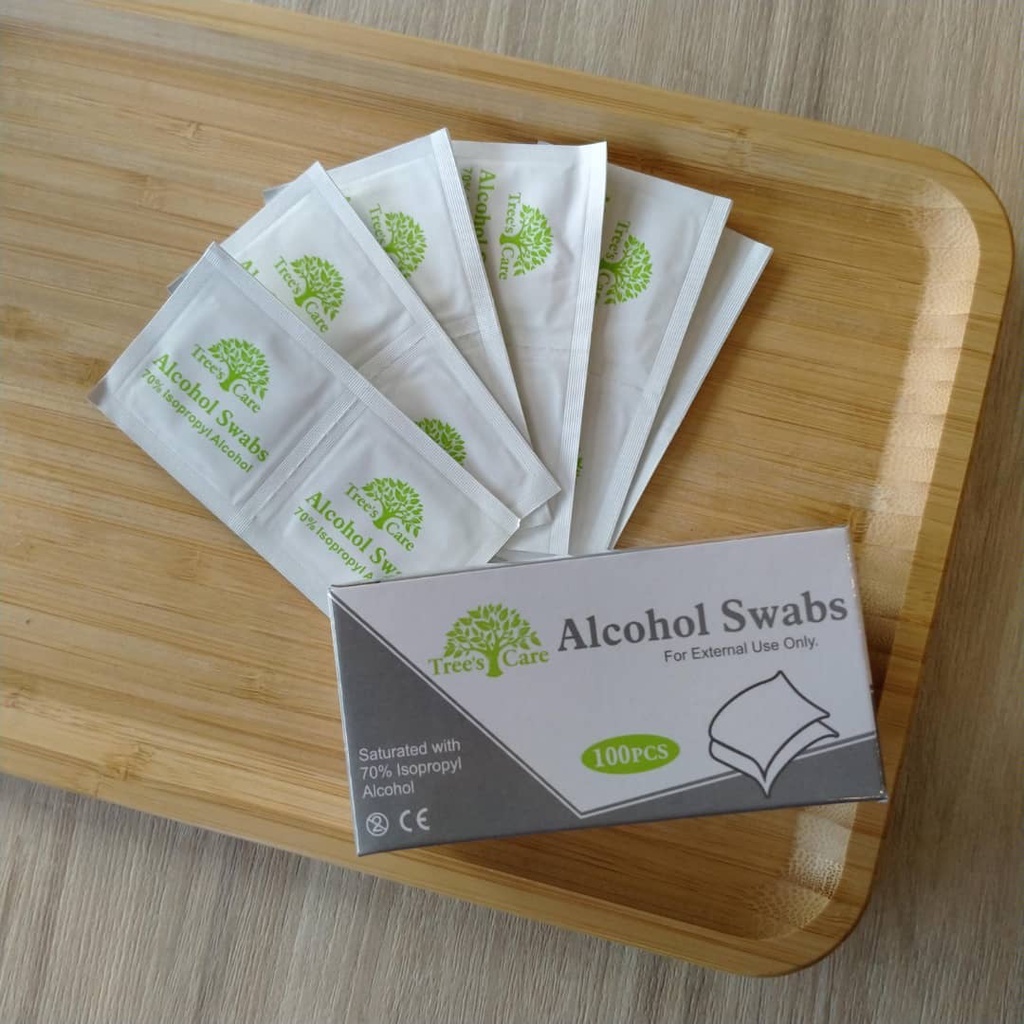 TREE'S CARE ALCOHOL SWABS 100PCS | Shopee Malaysia