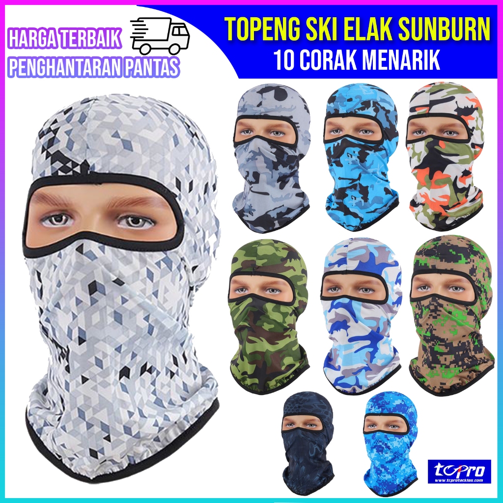 Fishing Ski Mask Sunburn Avoid Topeng Muka Penuh Jigging Fullface ...