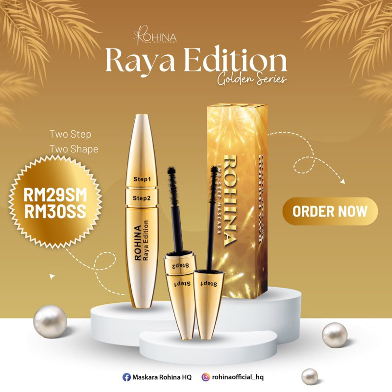 ROHINA MASCARA RAYA (GOLD)/ LIMITED EDITION 2024 /MINI MASCARA/RAYA ...
