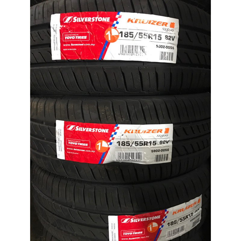 185/55R15 185 55 15 SILVERSTONE Car Tyre Tire Kereta Tayar Wheel Rim 15 ...