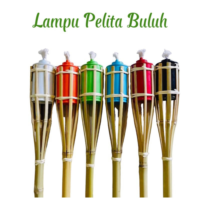 Ready Stock! （Random）Pelita Raya Buluh 90cm/ Lampu Pelita Bamboo