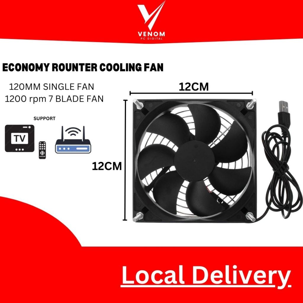 Tvbox Usb Mini Cooling Fan Router Cooler Shopee Malaysia