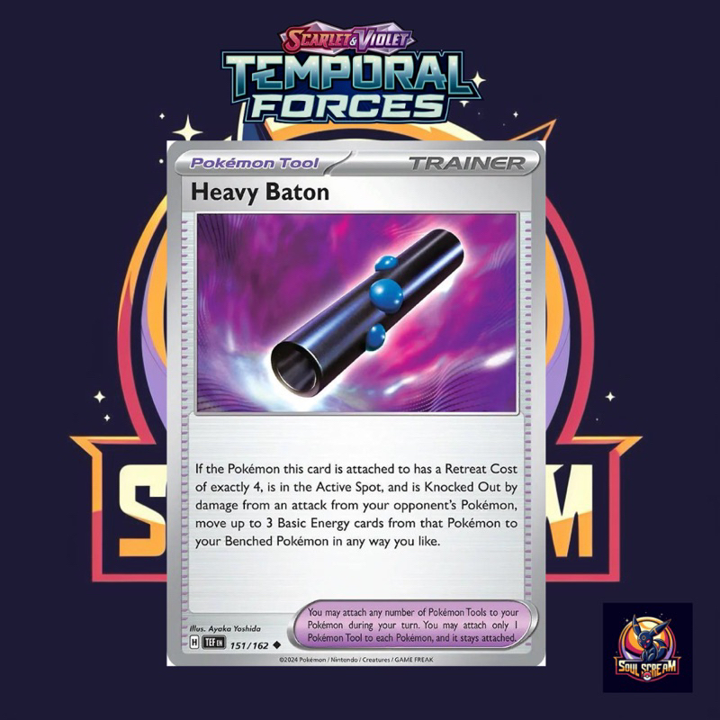 Pokemon TCG Heavy Baton 151/162 Temporal Forces | Shopee Malaysia