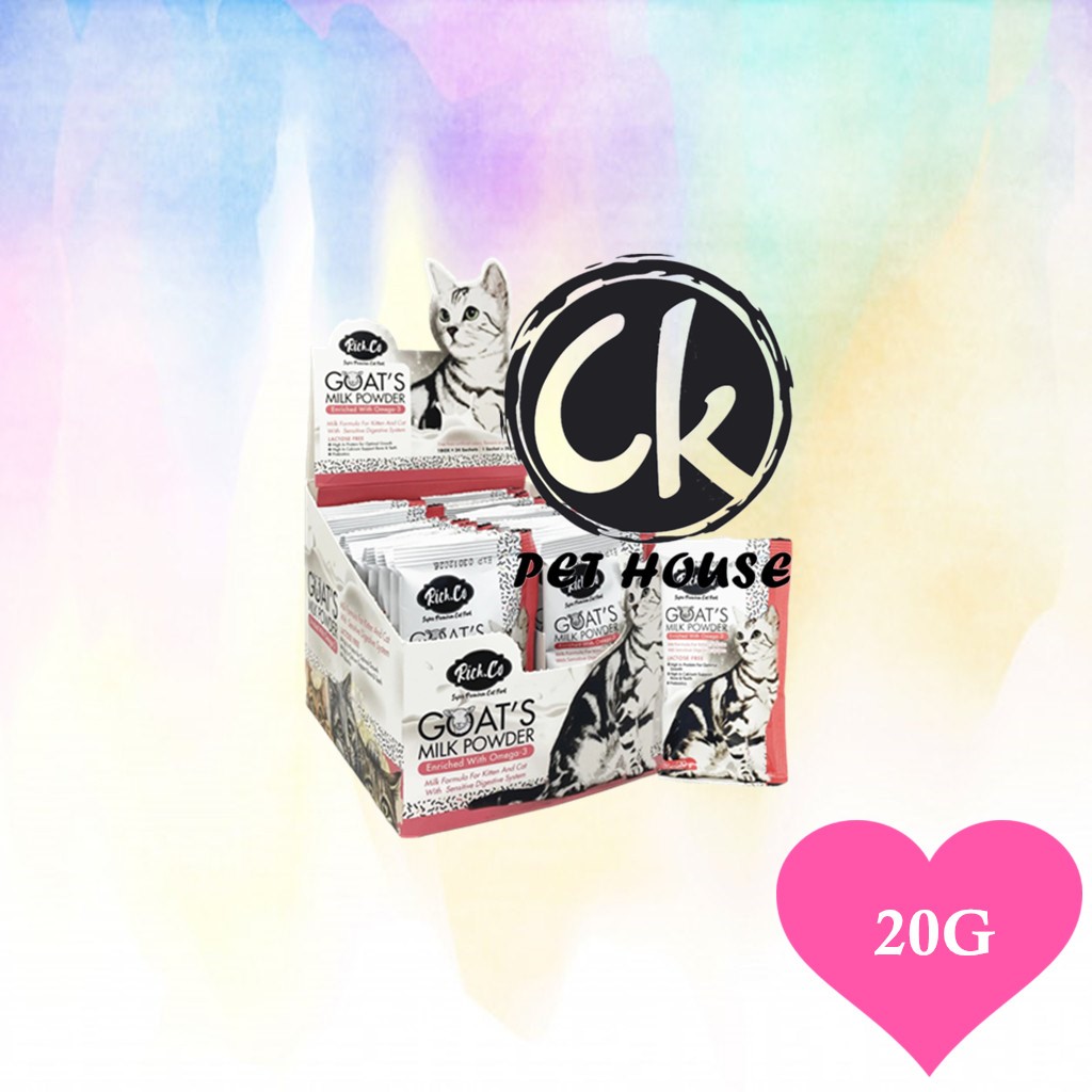 Rich. Co Goat Milk Powder / Susu Kambing Kucing (Cat) - 1 Sachet (20G ...