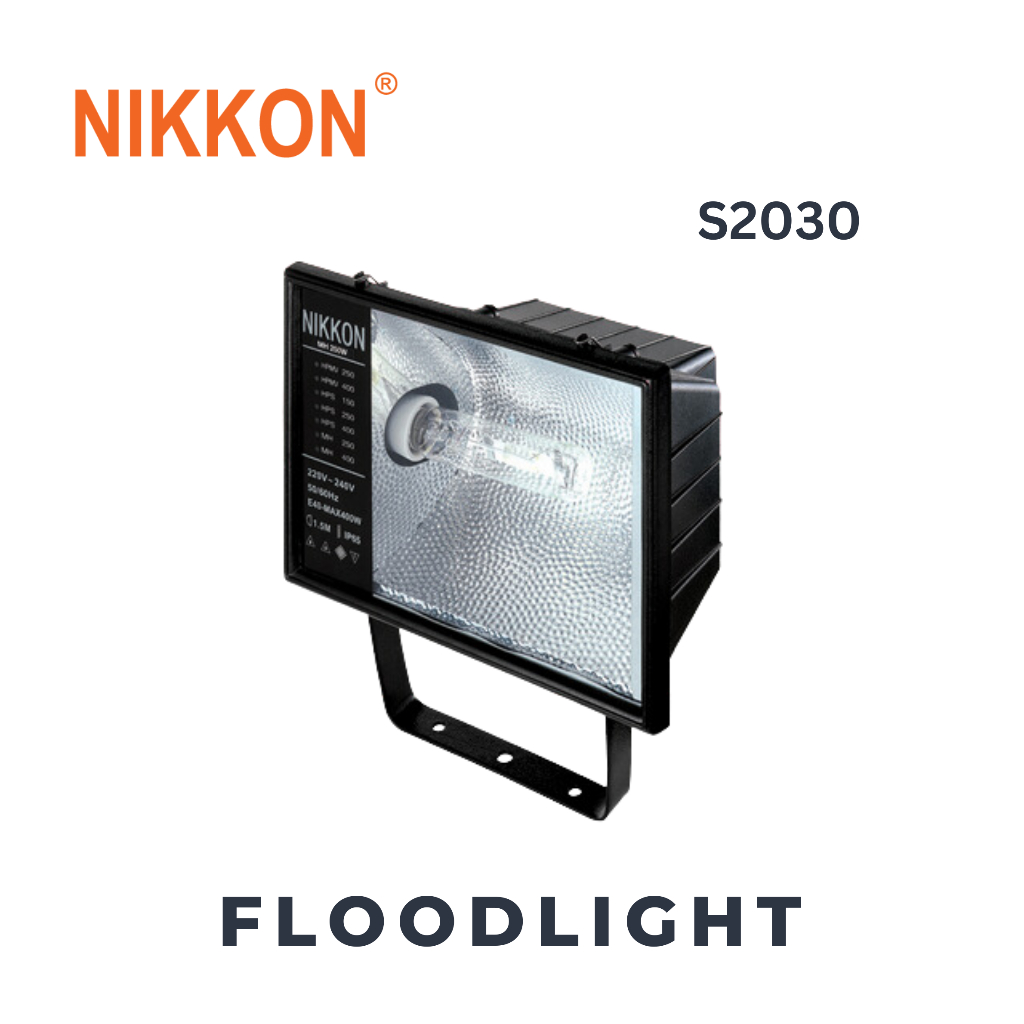NIKKON S2030 Floodlight Complete with Gear & Lamp MH HPMV SON HALIDE ...