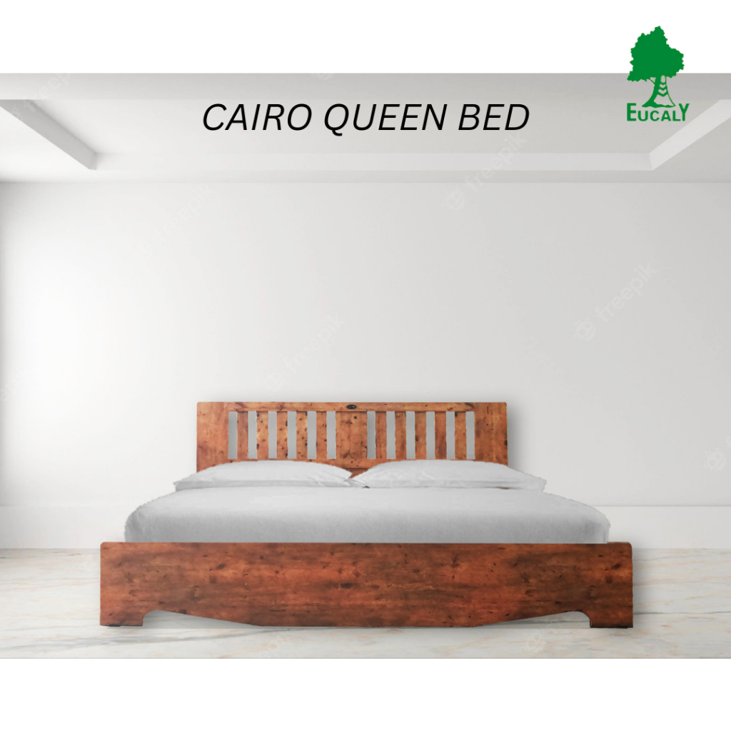 Cairo Series - Queen Bed  Katil  Wooden Material  Export Quality 