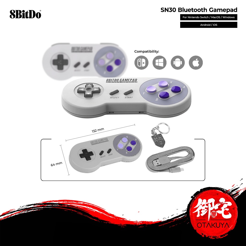 8bitdo SNES30 Game Controller For Nintendo Switch/PC/iOS/Android ...
