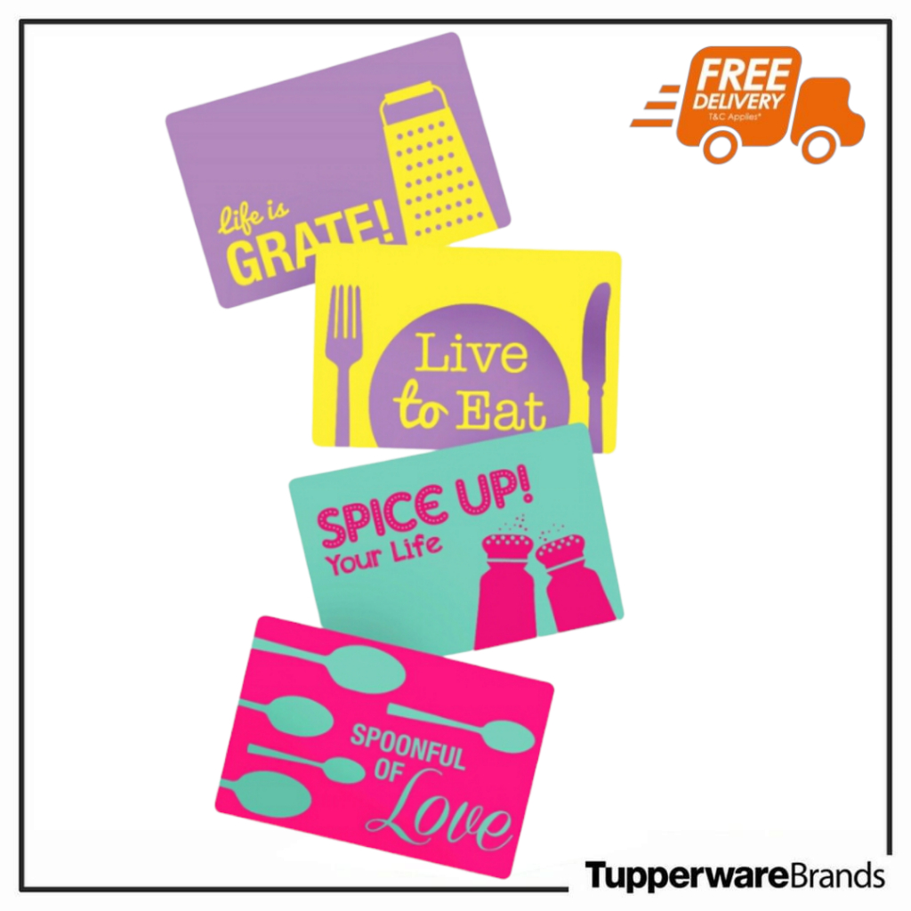 🔥READY STOCK🔥Tupperware Wonderful Life Place Mat (4) | Shopee Malaysia