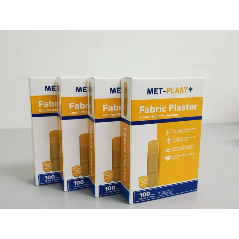 MET-PLAST Fabric Plaster 100's (MDA Approved) | Shopee Malaysia