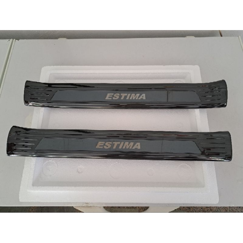 Toyota Estima Door Step Dark Grey With Black Metal Cover | Shopee Malaysia
