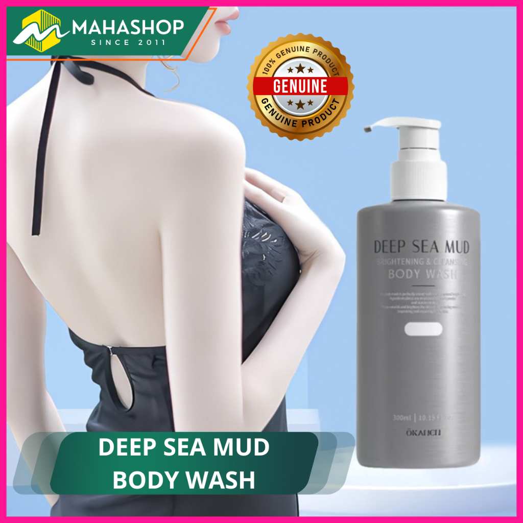 Sabun Lumpur Putih Deep Sea Mud Body Wash Lumpur Gunung Berapi Pemutih