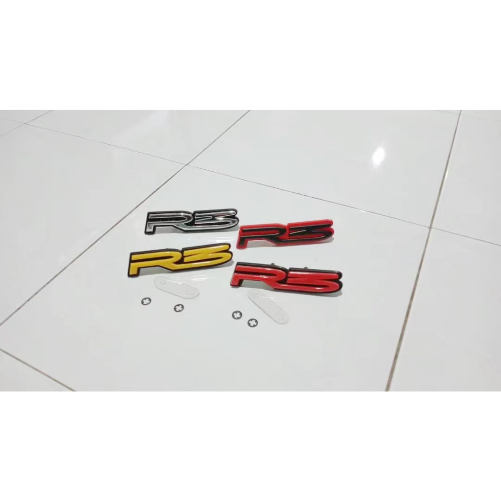 R3 EMBLEM Grille Plastic LOGO FOR PROTON NEO, SATRIA, WIRA, PERSONA ...