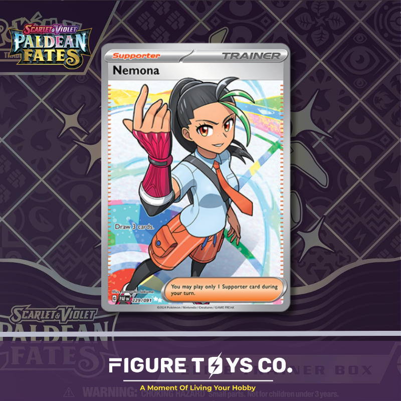 nemona pokemon card Nemona Full Art Paldean Fates 229/091, NM Pokemon Card main image 0