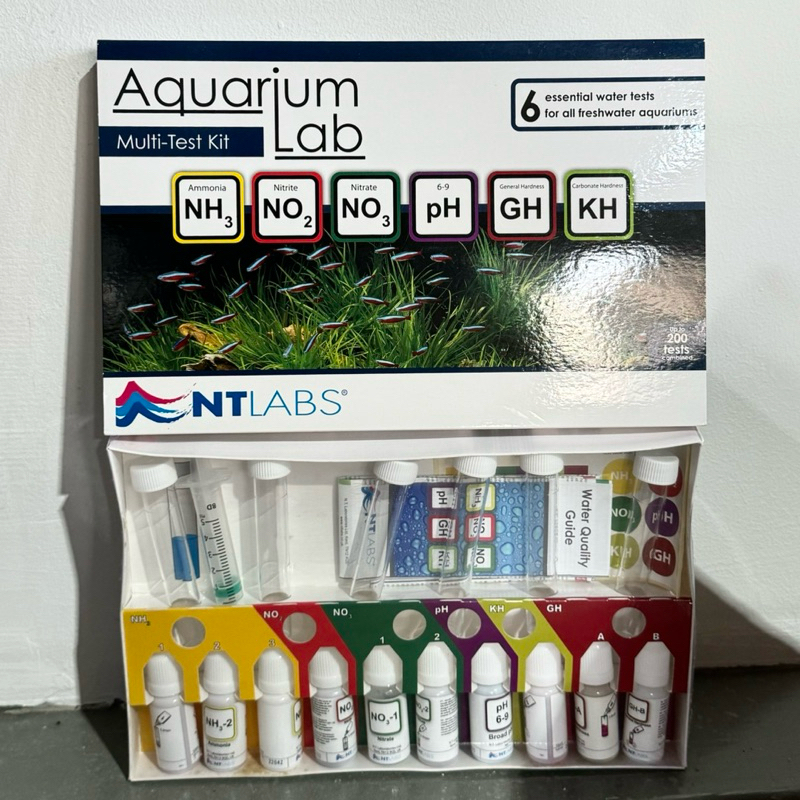 NTLabs Aquarium Lab Multi Test Kit Ammonia NH3 Nitrite NO2 Nitrate NO3