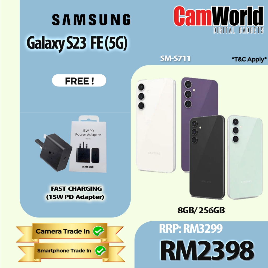 Samsung Galaxy S23 Fe 5g Sm S711 8gb 256gb With 15w Shopee Malaysia 8098