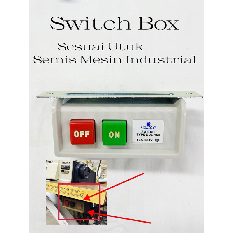 🔥Ready Stock 🔥 ON OFF SWITCH MESIN JAHIT INDUSTRI/SWITCH BOX INDUSTRI ...