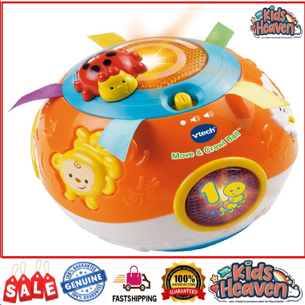 VTech Move and Crawl Ball for Crawling Baby (Orange) | Shopee Malaysia