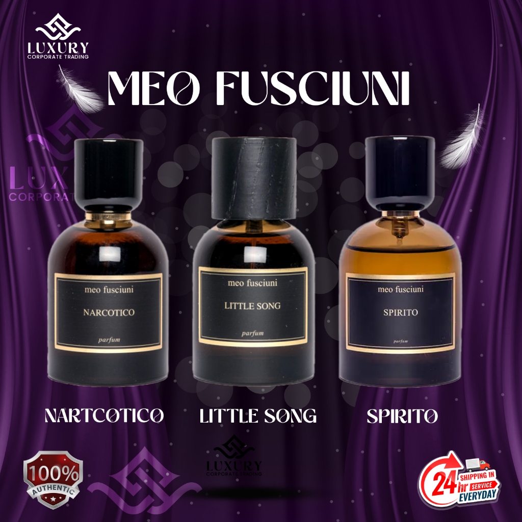 💯% MEO FUSCIUNI(NAR/LITTLE SONG/SPIRITO) 100ml for men (Daily Postage ...