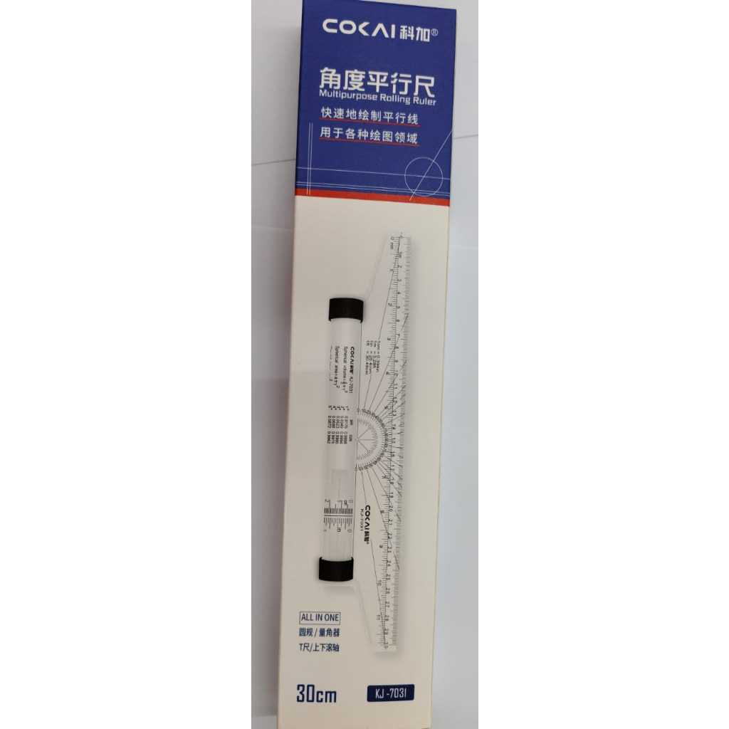 COKAI MULTIPURPOSE ROLLING RULER 30CM (KJ-7031) | Shopee Malaysia