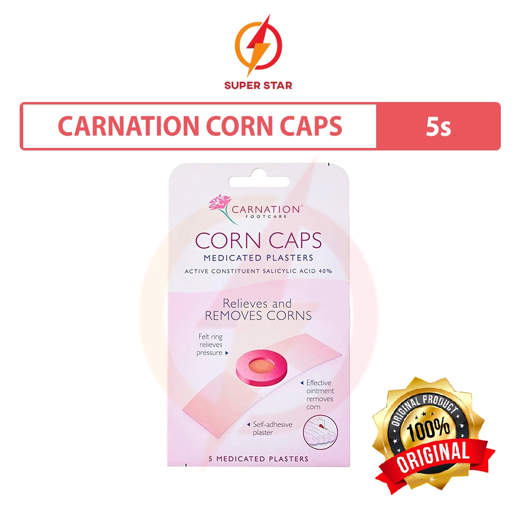 Carnation Corn Caps 5s (Remove Hard Corns) | Shopee Malaysia