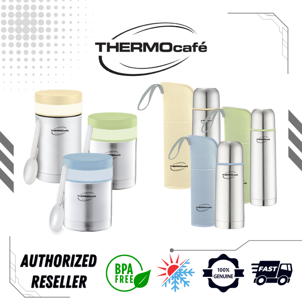 Thermos Thermocafe Basic Living Thermal Flask with Pouch / Food Jar