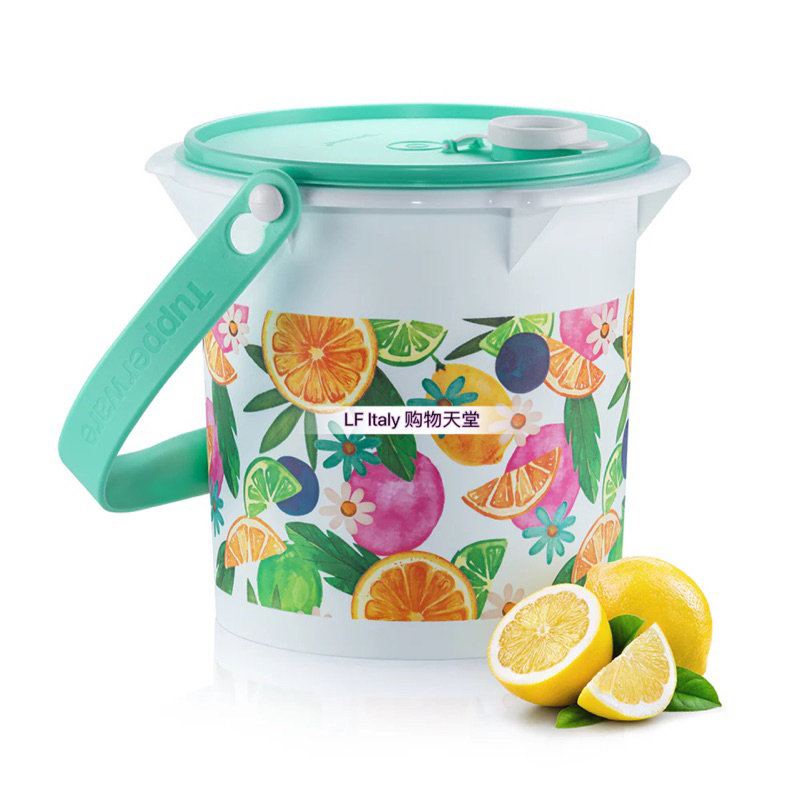Tupperware Jumbo Canister 5L (1) with Cariolier & Pour Seal | Shopee ...