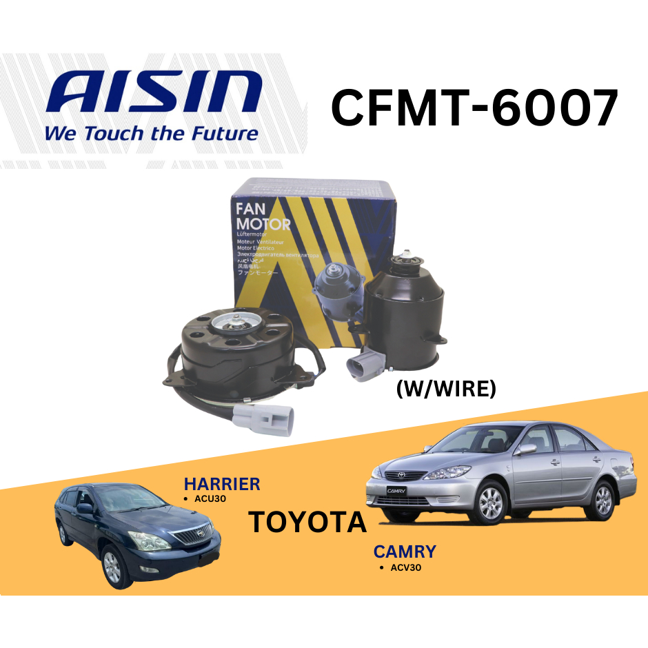 Aisin Radiator Cooling Fan Motor CFMT-6007 (Right Side) Toyota Camry ...
