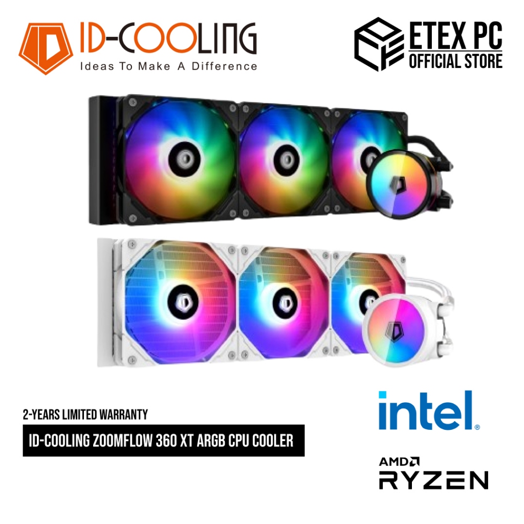 ID-COOLING ZOOMFLOW 360 XT ARGB CPU Cooler ( BLACK / SNOW EDITION ...