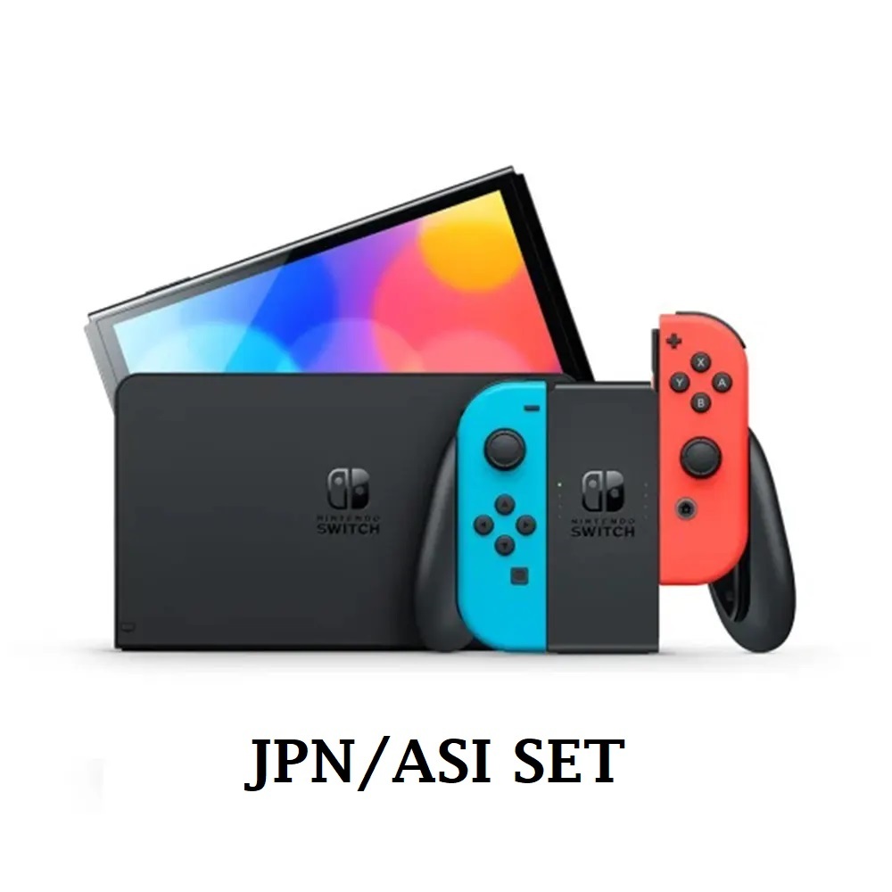 NSW OLED Console Model [White | Neon Blue and Red] (JPN-ASI) | Shopee ...