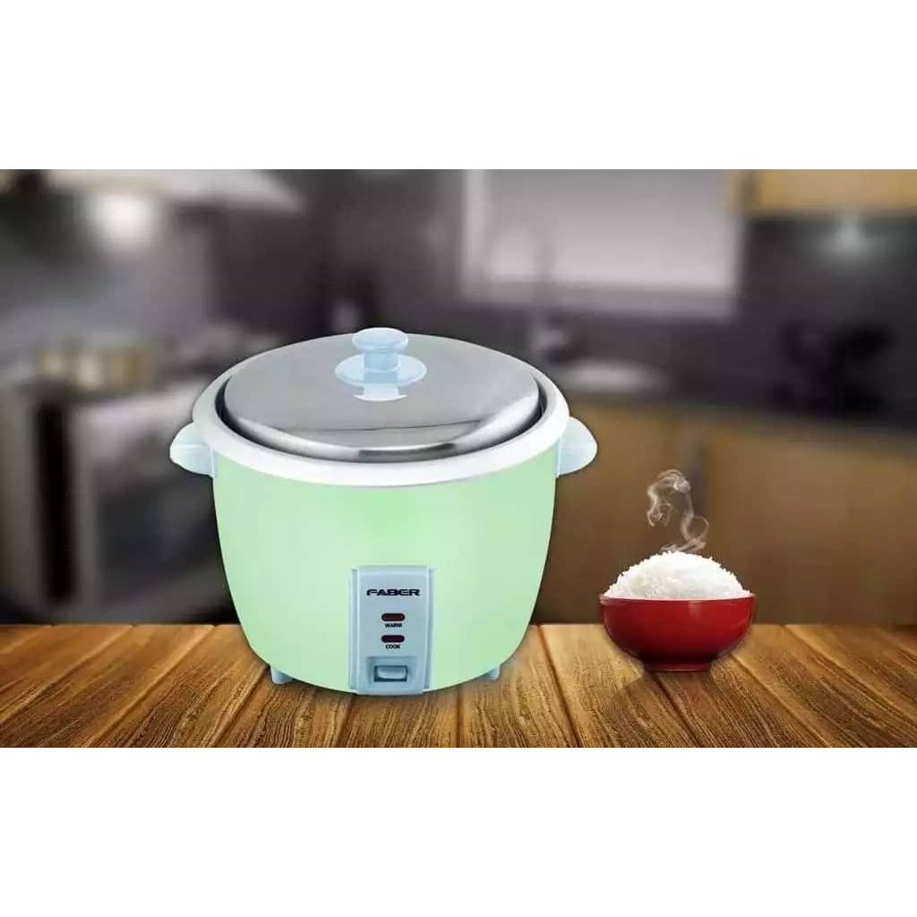 FABER 0.8L RICE COOKER FRC108 Green colour (2 to 3 person) | Shopee ...