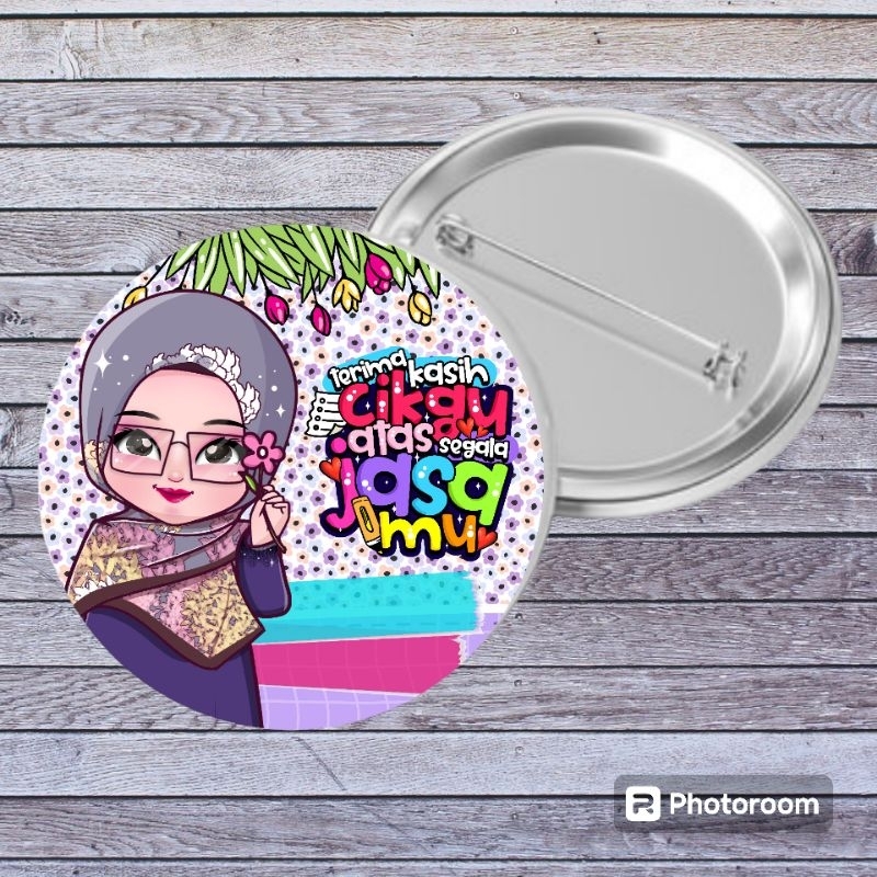 Button Badge Hadiah Hari Guru Teacher's Day day Gift Handmade | Shopee ...