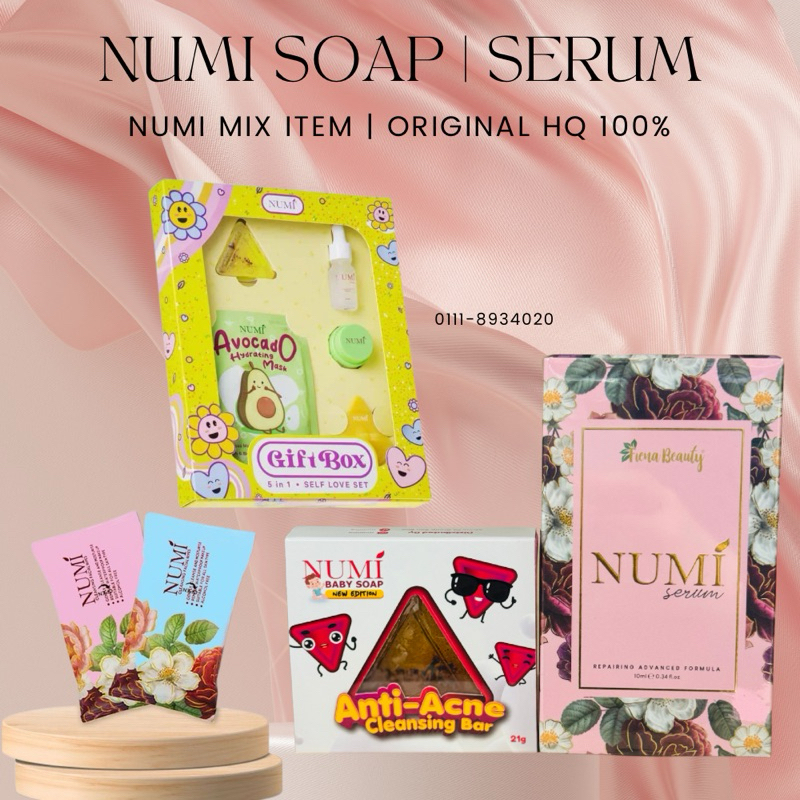 NUMI mix item / NUMI SERUM / NUMI SOAP/ ANTI ACNE CLEANSING BAR