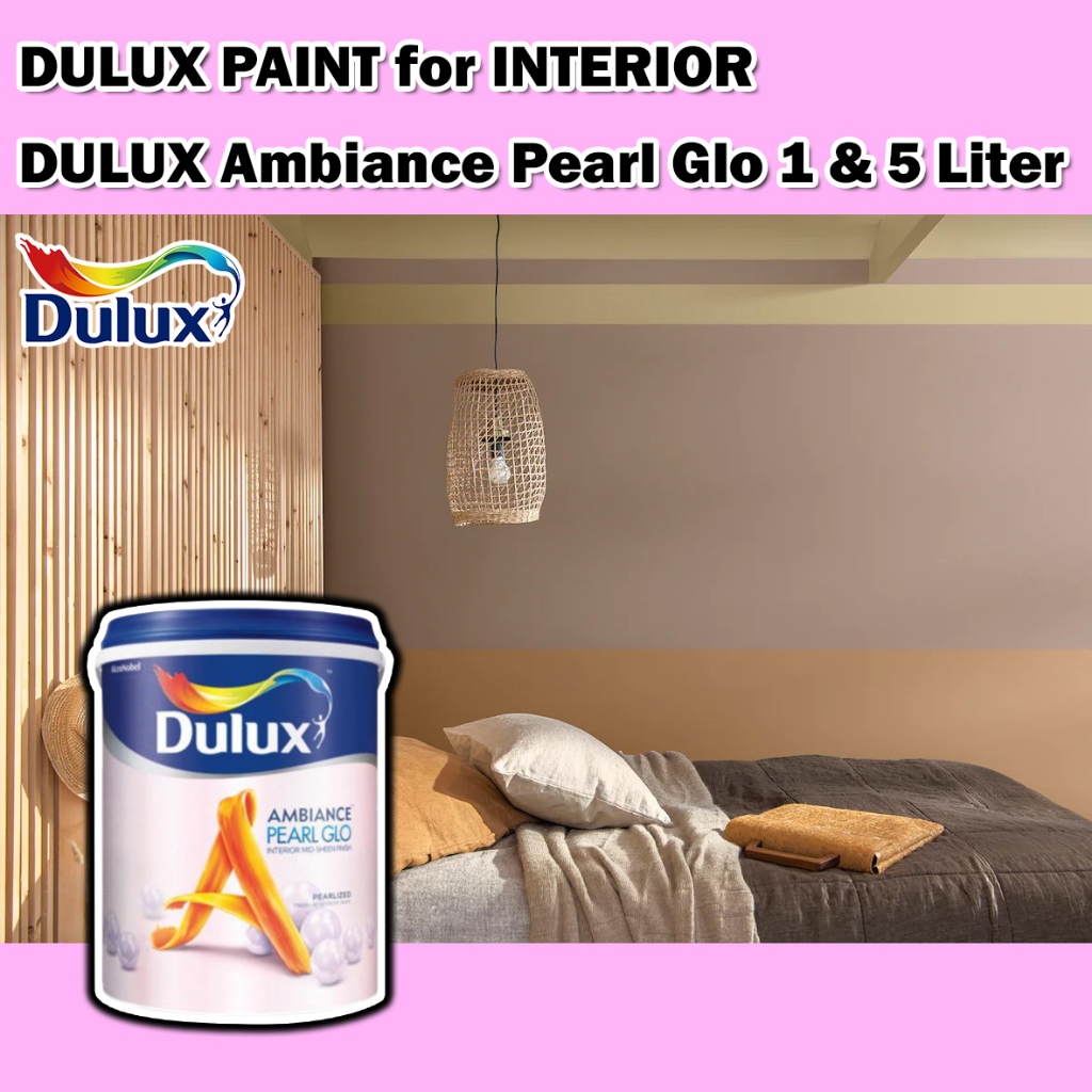Dulux Ambiance Pearl Glo Interior Wall Finish 5L Linwood Beach / Summer