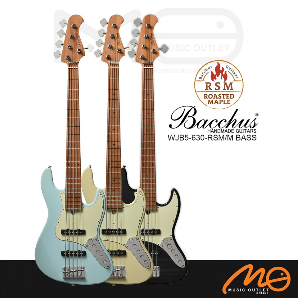 BACCHUS WJB5-630-RSM/M 5-STRING ELECTRIC BASS GUITAR | Shopee Malaysia