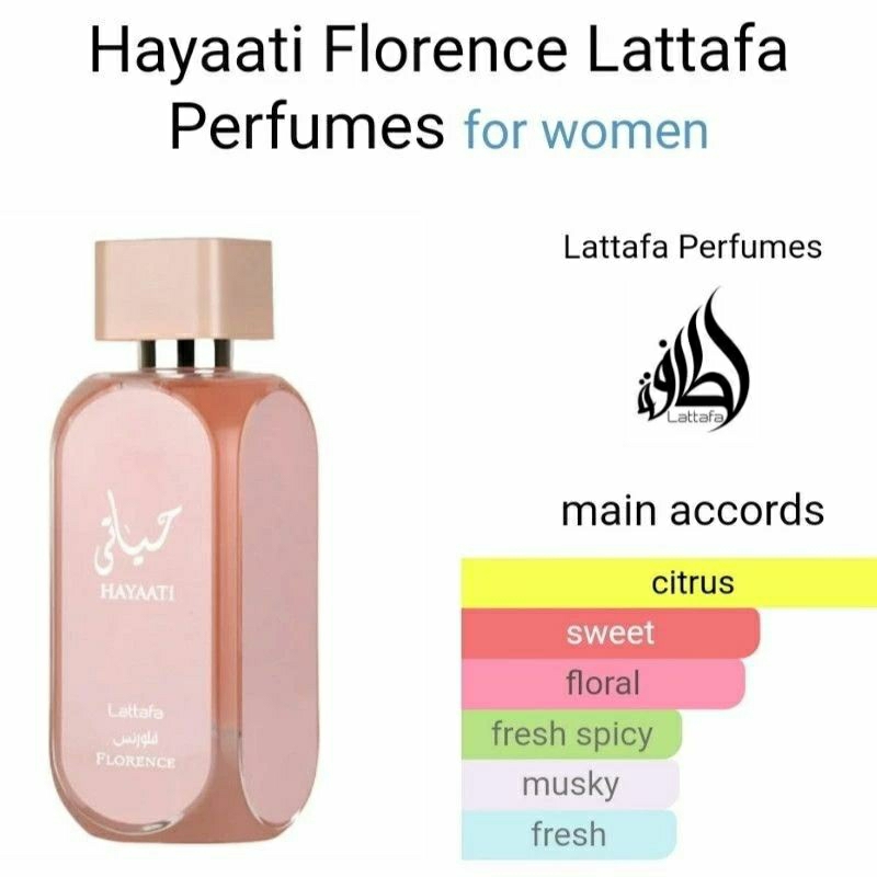 Hayaati Florence by Lattafa, 3.4 oz EDP Spray for Women main image 1