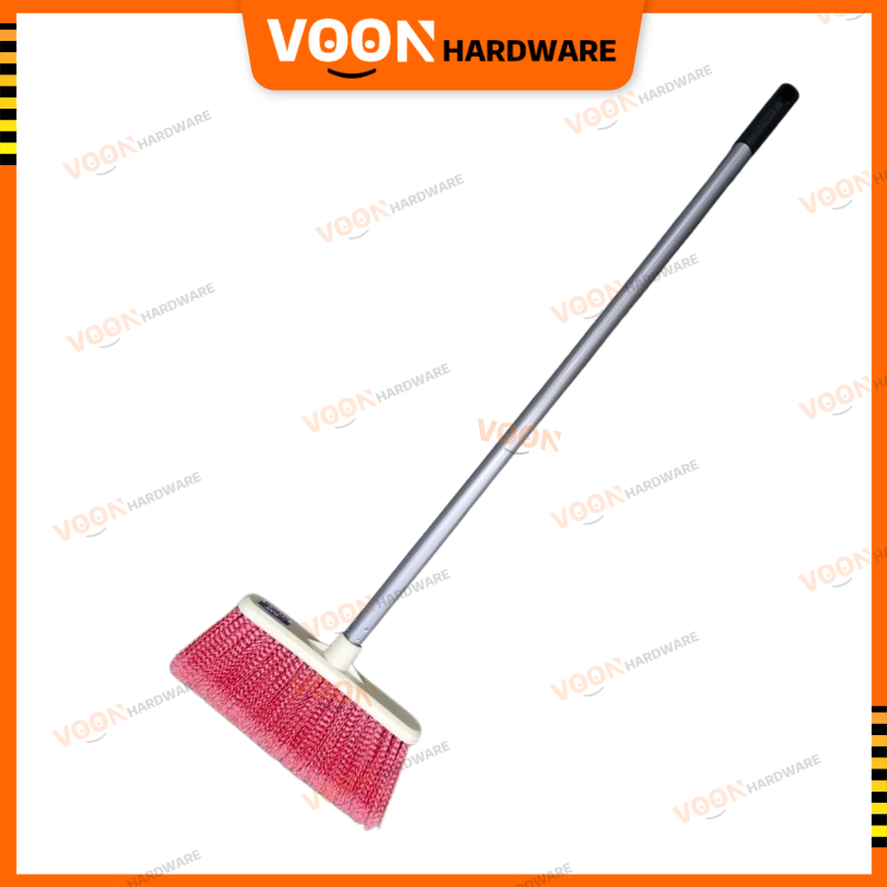 Voon Medium Hard Nylon Broom With Handle Set Pvc Floor Broom Plastic