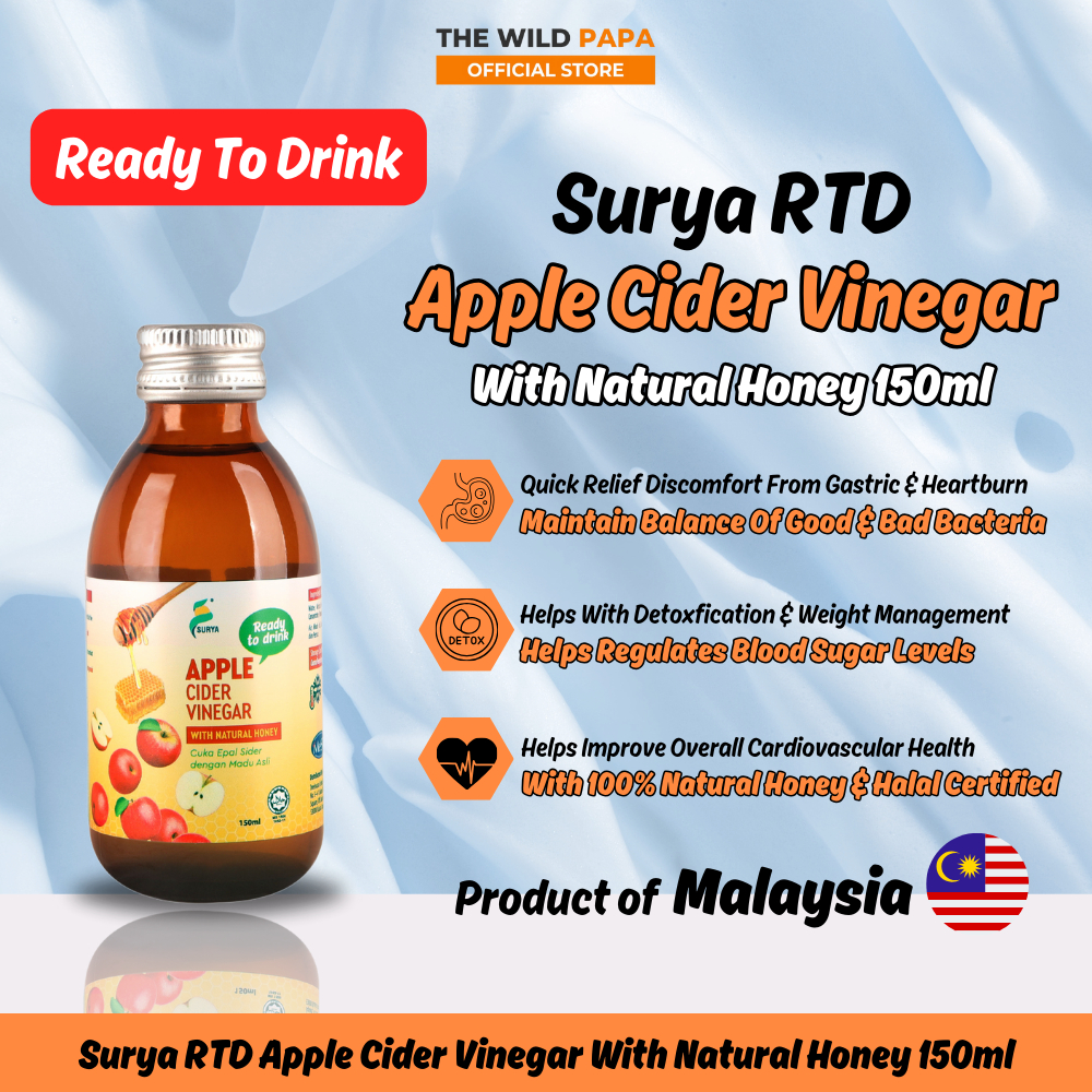 SURYA Ready To Drink Apple Cider Vinegar With Natural Honey150ml Guava