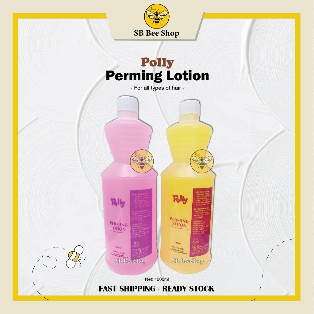 Polly Perming Lotion Ginseng 1000ml 人参味冷烫药水 / K2 Neutralizer Lotion ...