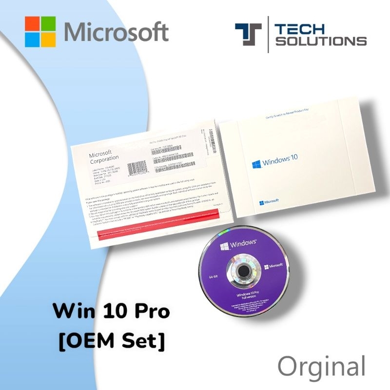 Microsoft Windows 10 Professional Box Set [OEM Set] | Shopee Malaysia