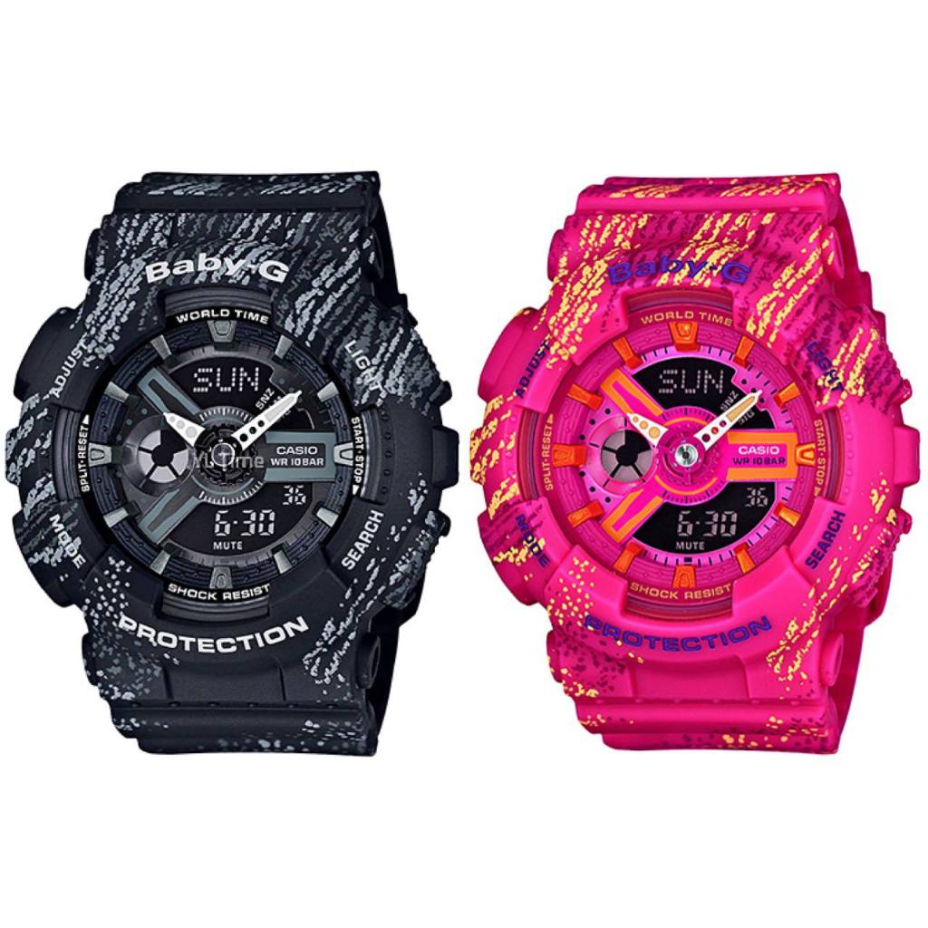 100% ORIGINAL CASIO BABY-G TEXTILE PATTERN SERIES BA-110TX-1A / BA ...