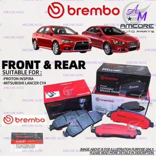 PROTON INSPIRA 1.8 2.0 / MITSUBISHI LANCER CY4 - BREMBO BRAKE PADS ...