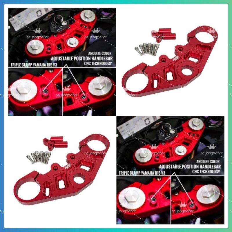 YAMAHA R15 STABILIZER R15V3 R15 V3 STABILIZER HANDLE CROWN TAPAK HANDLE ...