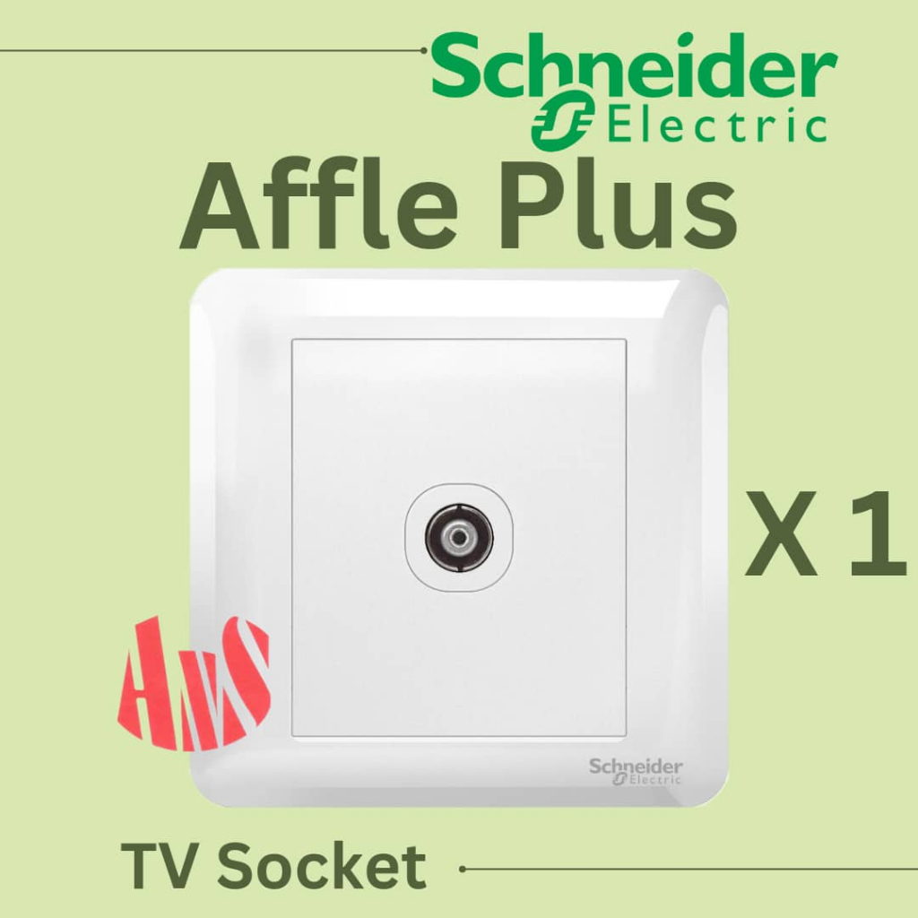 Schneider Affle Plus White Switches & Sockets, 13A 15A Switch Socket ...