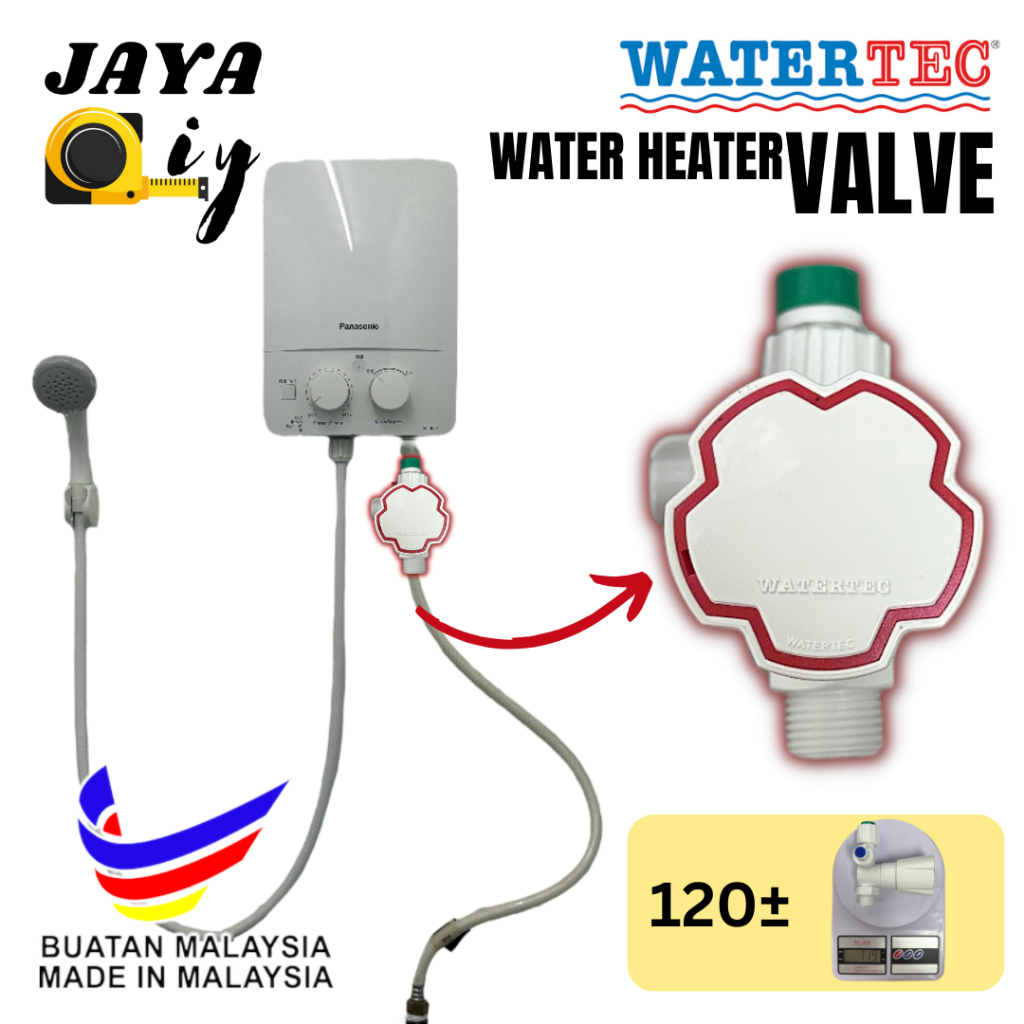 LOCAL ORIGINAL 100% WATERTEC Heater Valve Water Heater TAHAN PANAS ...