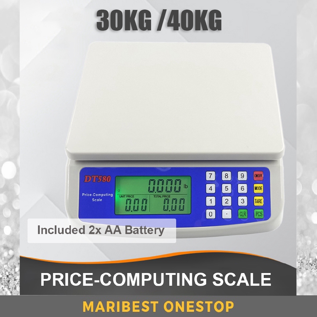DT-580 40kg/30Kg Electronic Mini Digital Price Computing Weighting ...
