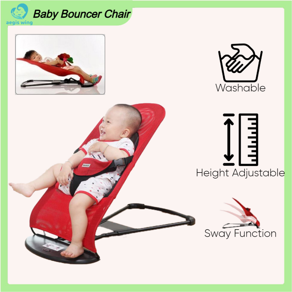 Foldable Baby Bouncer Chair Balance Chair Baby With Toy Buaian Baby